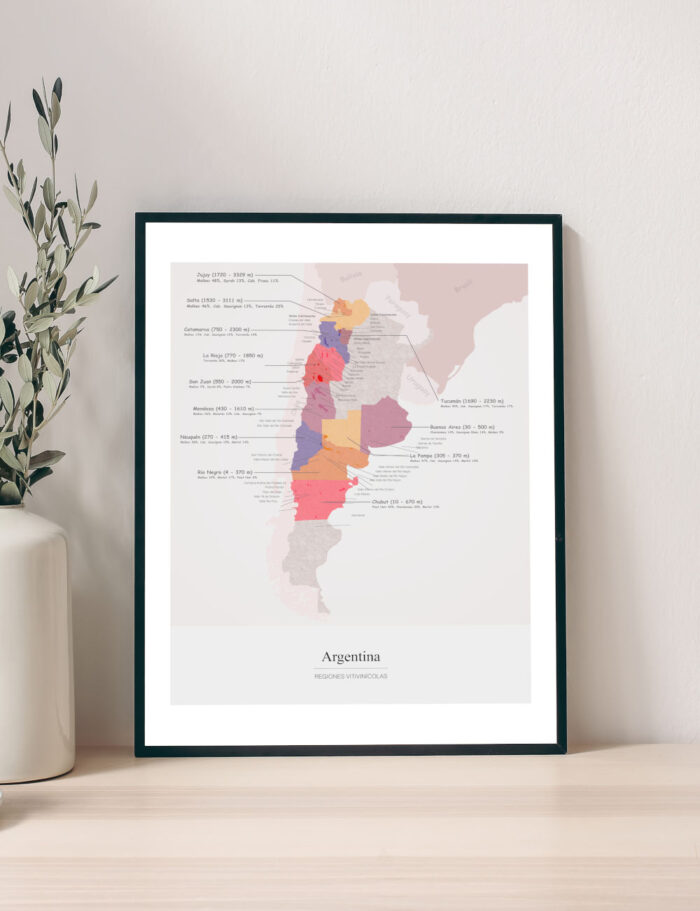 Picture Wine Map Argentina