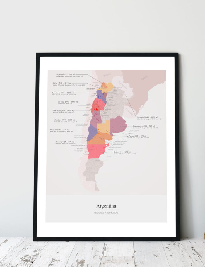 Picture Wine Map Argentina