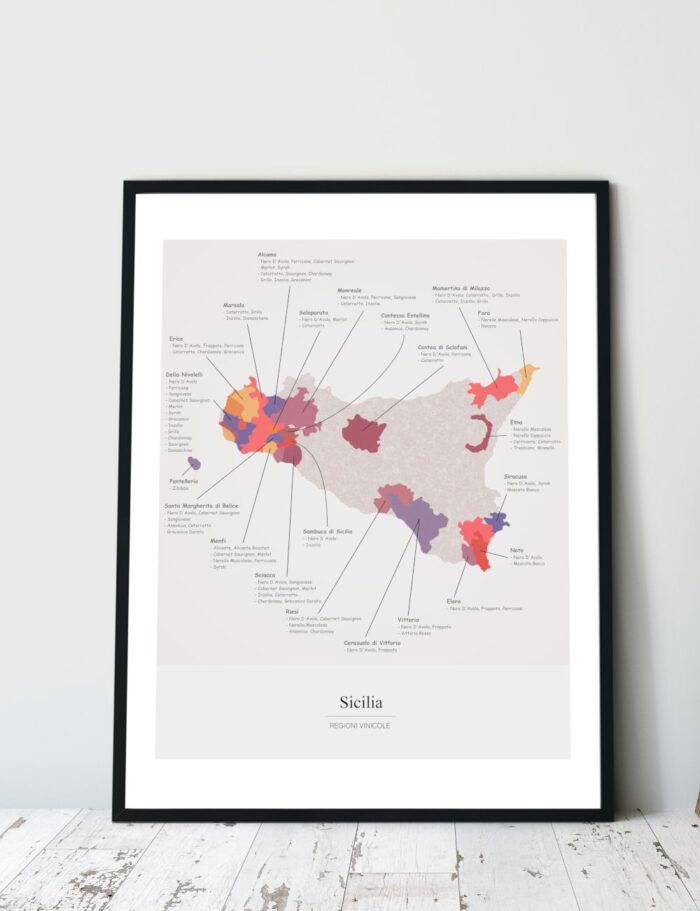 Picture Wine Map Sicily