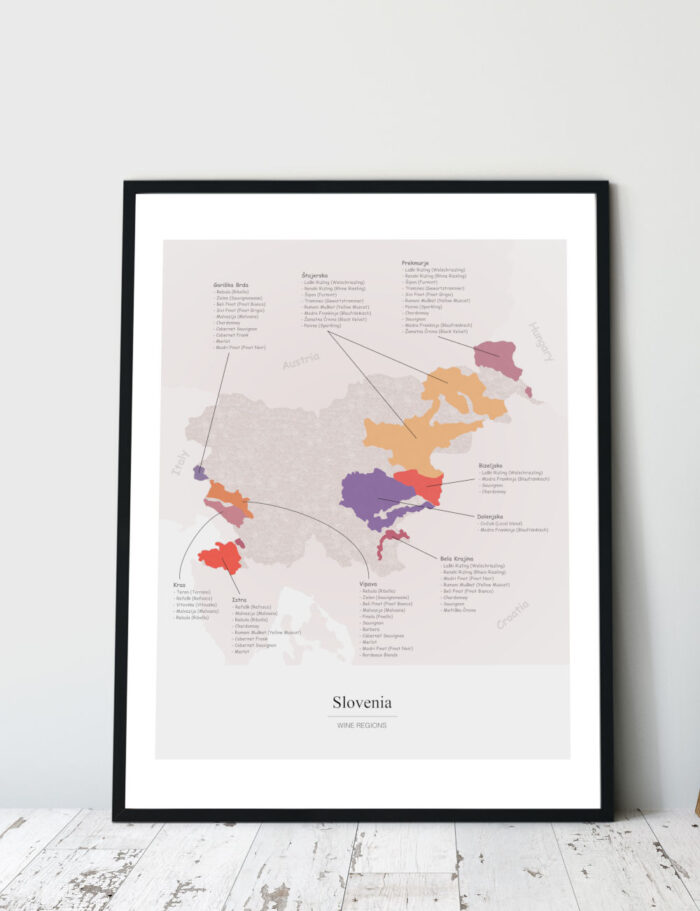 Picture Wine Map Slovenia