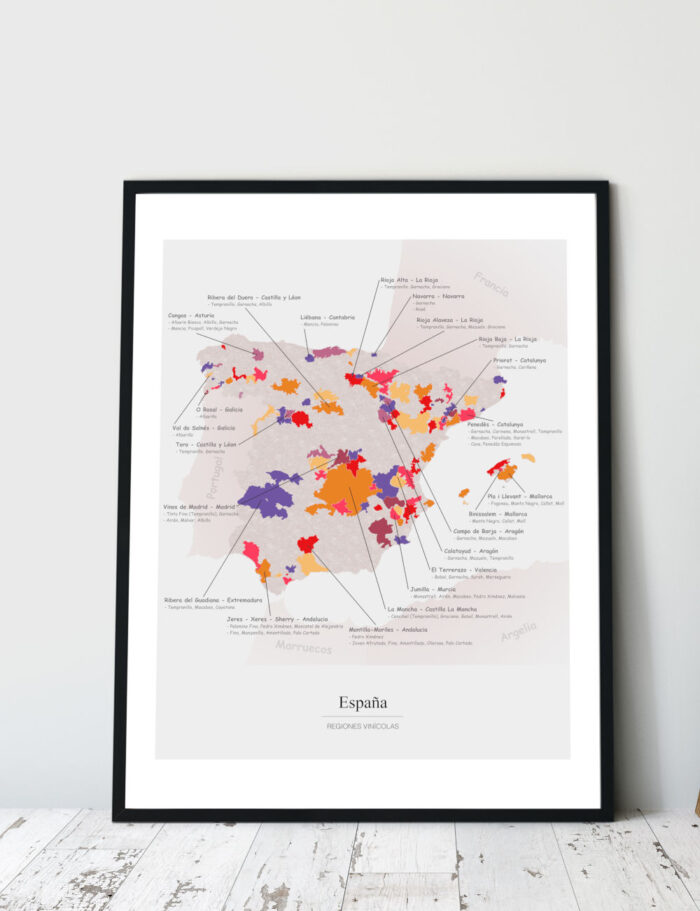 Picture Wine Map Spain